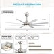 preview thumbnail 4 of 128, Sofucor 52/66/72/76/84Inch Large Ceiling Fan with Dimmable LED Light ,Remote&APP Control,8 Blades for Large Living Room,Porch
