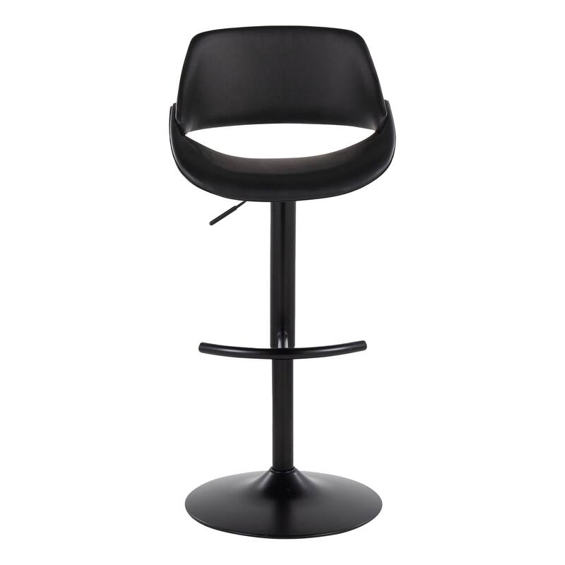 Silver Orchid Svellingen Adjustable Bar Stool with Rounded T Footrest - Set of 2