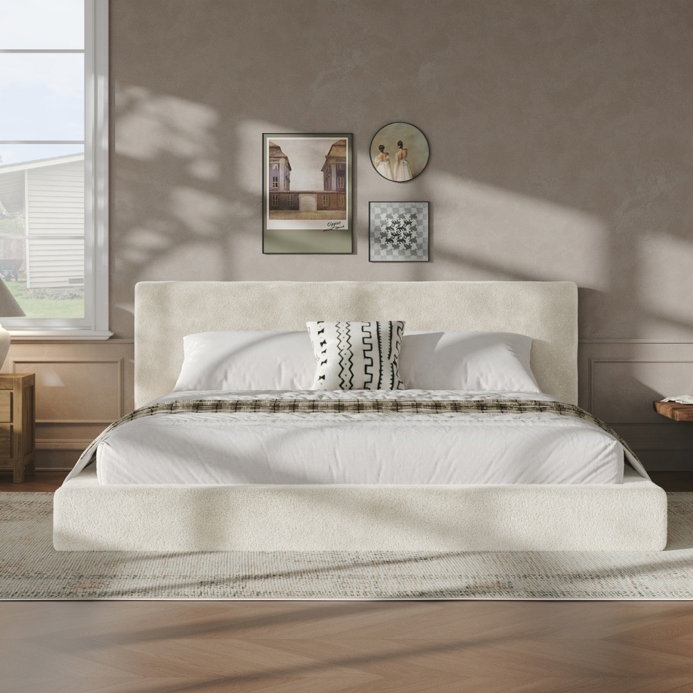 8.7" Cloud Upholstered Sponge Cushion Platform Bed