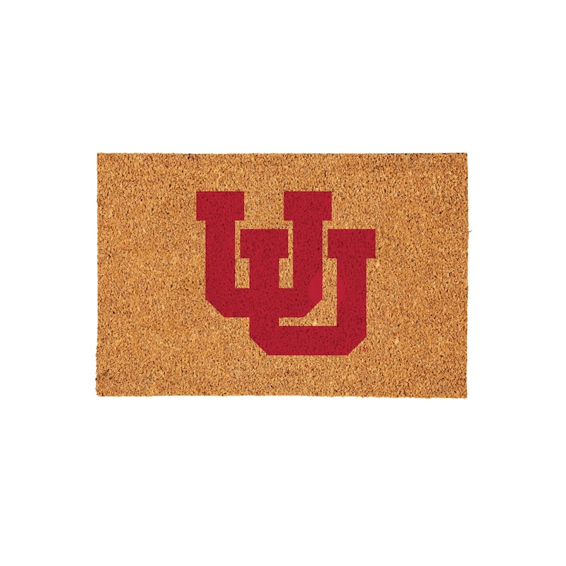 University of Utah Full Color Indoor/Outdoor Coir Mat