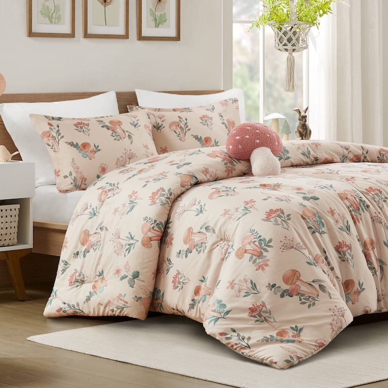 Intelligent Design Brynn Mushroom Garden Comforter Set