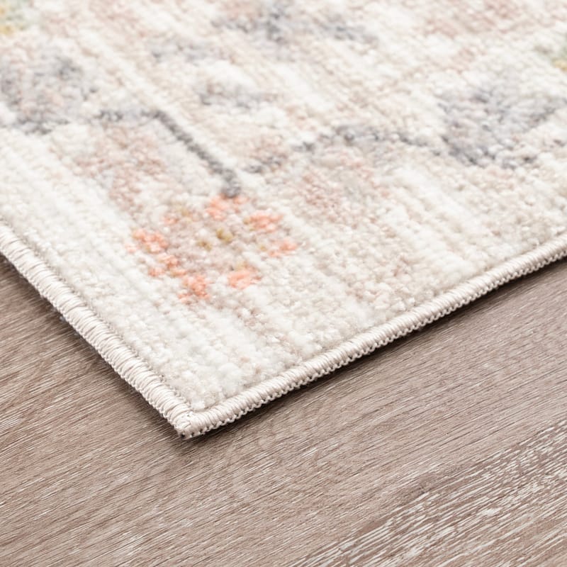 Crosswood Helen Traditional Floral Indoor Polyester Area Rug
