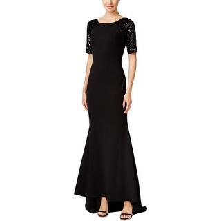 Calvin Klein Evening Formal Dresses For Less Calvin Klein Womens Formal Dress Sequined Short Sleeves 2