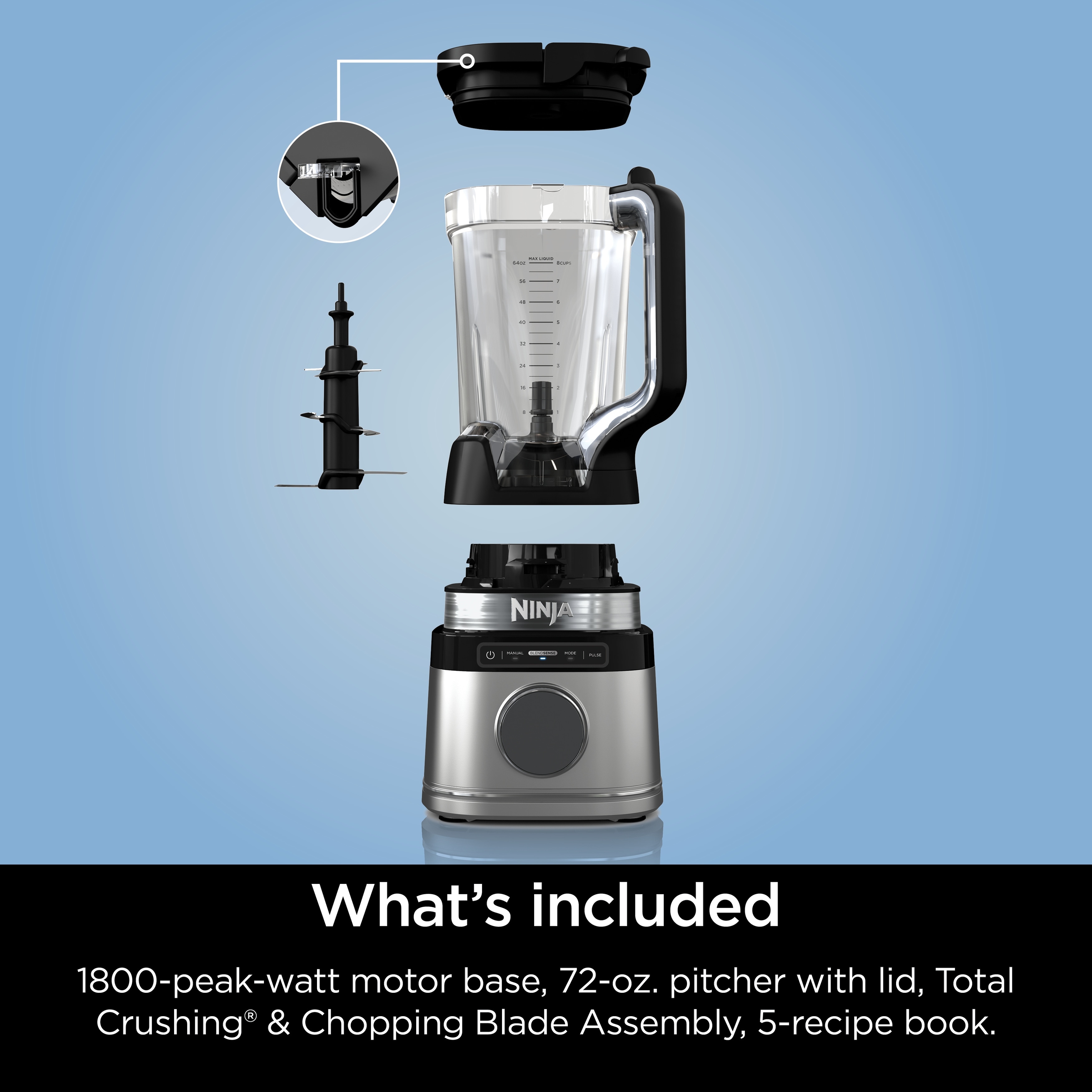 Ninja TB201 Detect Power Blender Pro with BlendSense Technology