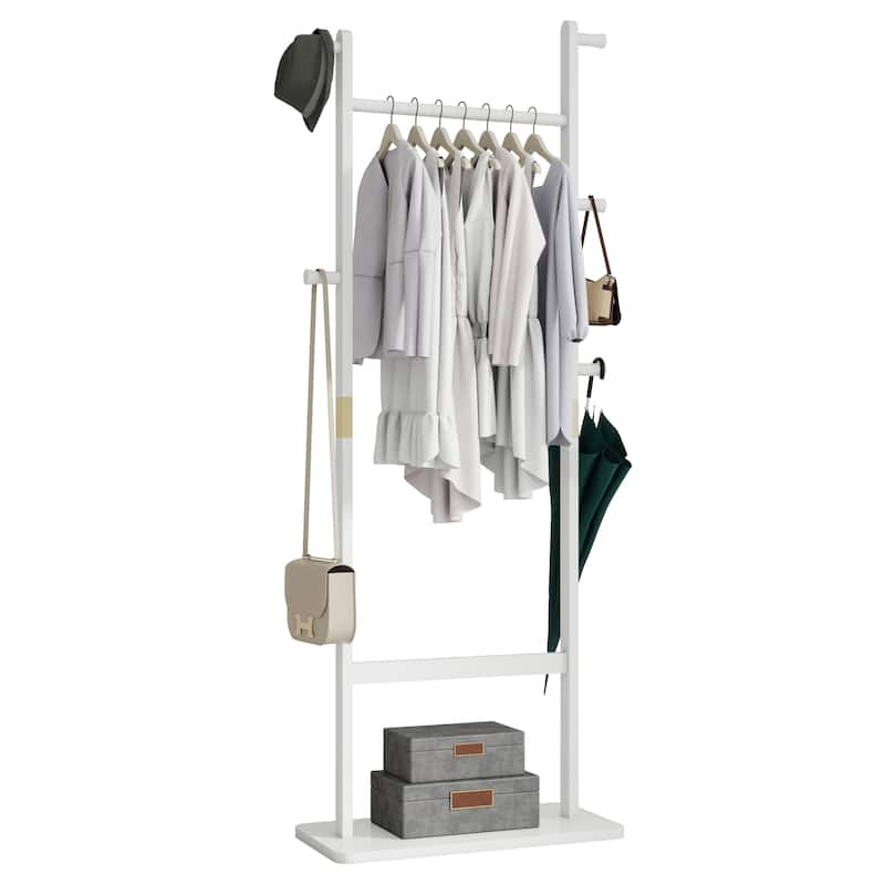 Coat Racks Solid Wood Hanger 23.6* 11*64.1in Solid Environmental Protection Easy To Assemble