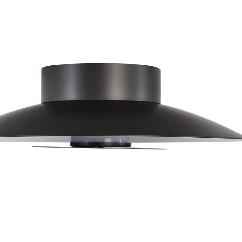 Yep by Golden Lighting Luma Integrated LED Flush Mount in Graphite and Graphite shade - Gray