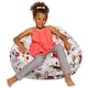 preview thumbnail 106 of 189, Kids Bean Bag Chair, Big Comfy Chair - Machine Washable Cover 38 Inches Large - Canvas Jungle Animals on White
