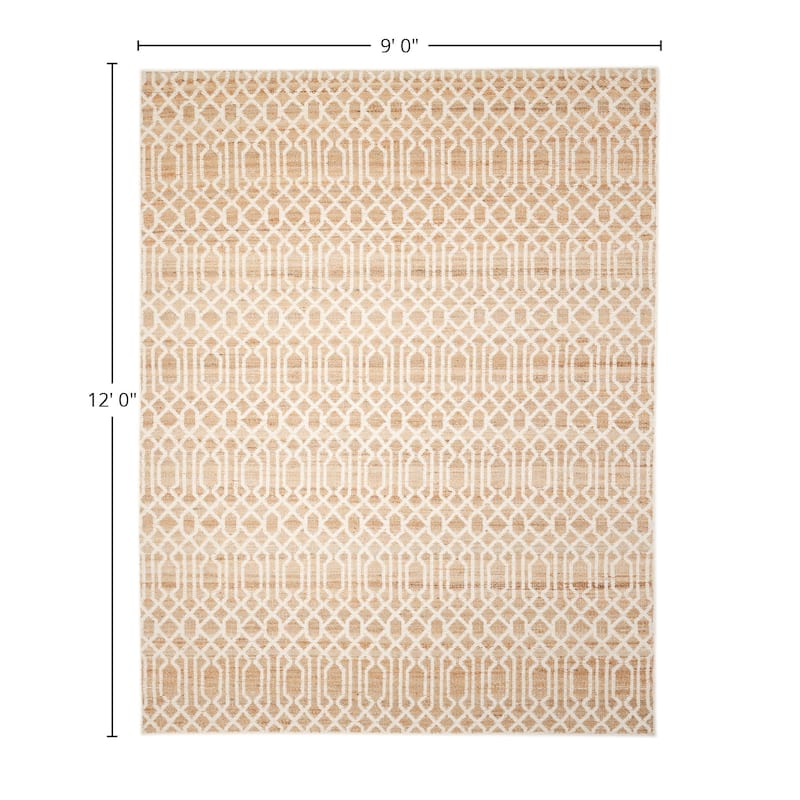 Overton Handmade Modern Contemporary Trellis Area Rug