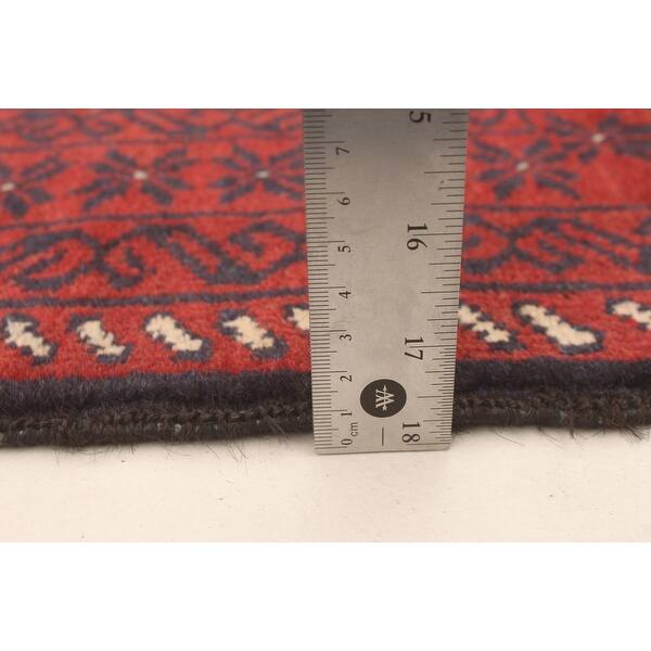 ECARPETGALLERY Hand-knotted Teimani Dark Red Wool Rug - 3'5 x 6'7 - On ...