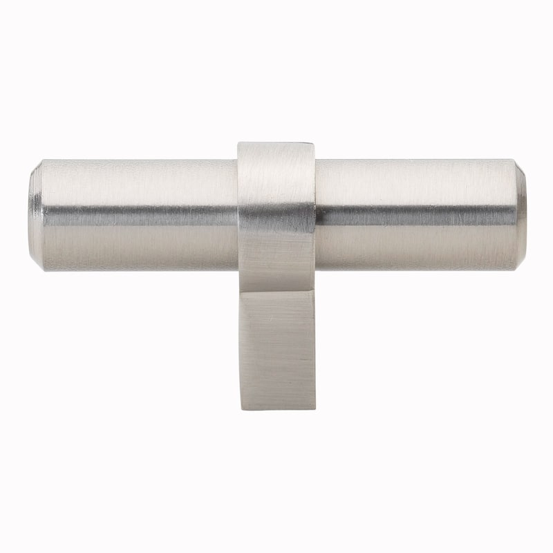 GlideRite 2.25-inch Solid Stainless Steel Finish Euro Cabinet T-Bar Knob (Pack of 10 or 25)