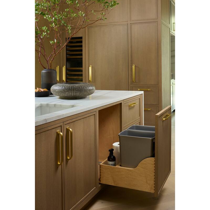 Rev-A-Shelf 4WCSC-2432DM-2 Wood Classics 24" Wood Double 32 Qt / 8-3/4