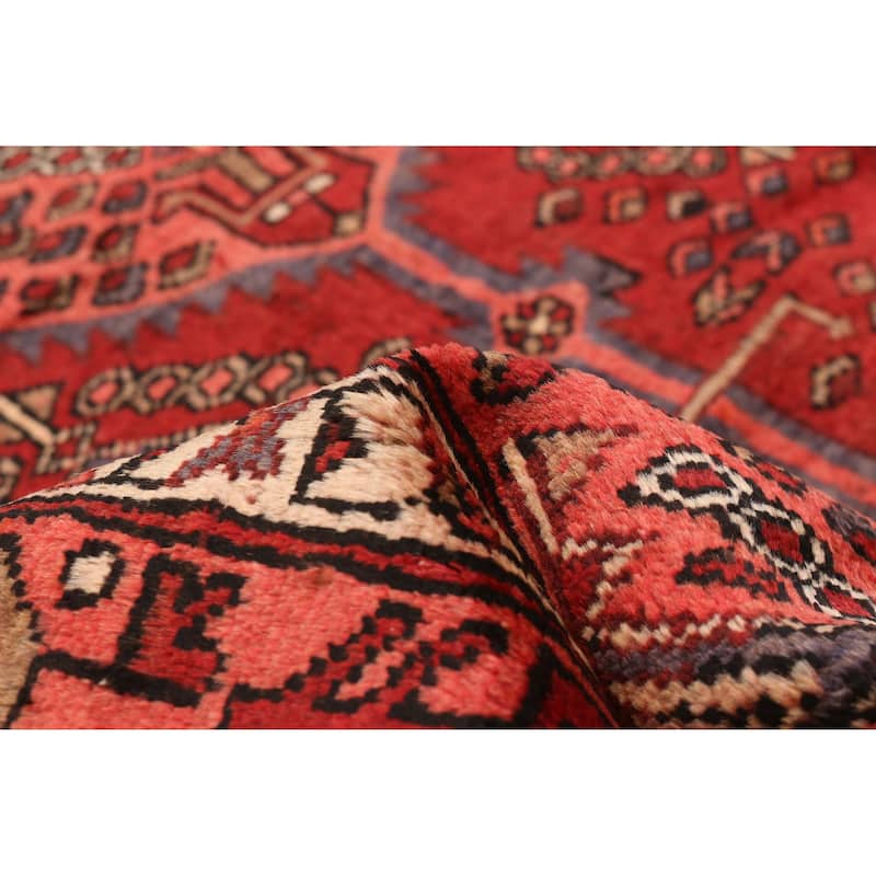 ECARPETGALLERY Hand-knotted Andelz Red Wool Rug - 4'4 x 6'9