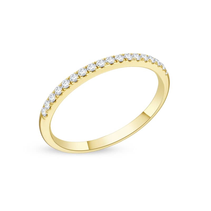 1/5ct TDW Diamond Wedding Band in 14K Gold for Women