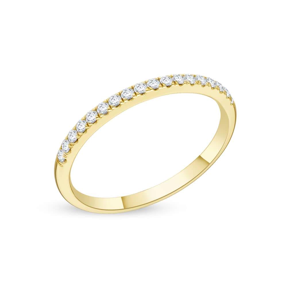 1/5ct TDW Diamond Wedding Band in 14K Gold for Women