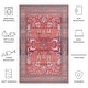 preview thumbnail 14 of 16, SAFAVIEH Tucson Laverne Transitional Machine Washable Rug 4' x 6' - Rust/Navy - Rectangle