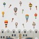 preview thumbnail 1 of 6, Walplus Colorful Hot Air Balloons Children Wall Stickers Nursery Decor