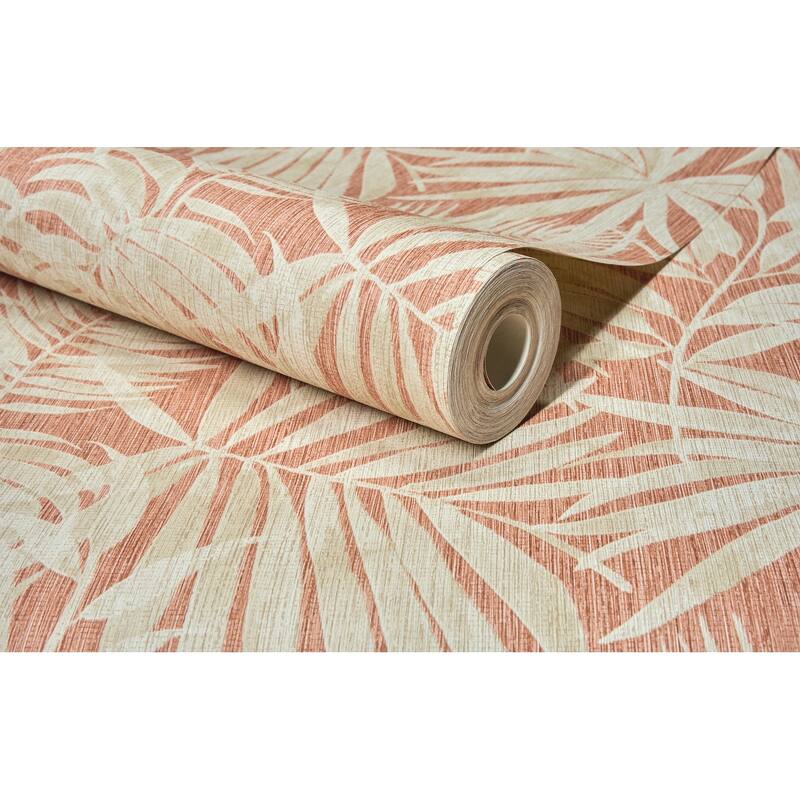 Chesapeake Sonny Rust Fronds Wallpaper