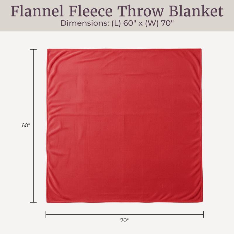 Flannel Fleece Throw Blanket by Windsor Home