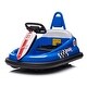 preview thumbnail 64 of 96, Kids 6V Ride-On Bumper Car with Parental Remote, Bluetooth Music, and Anti-Collision Padding Blue