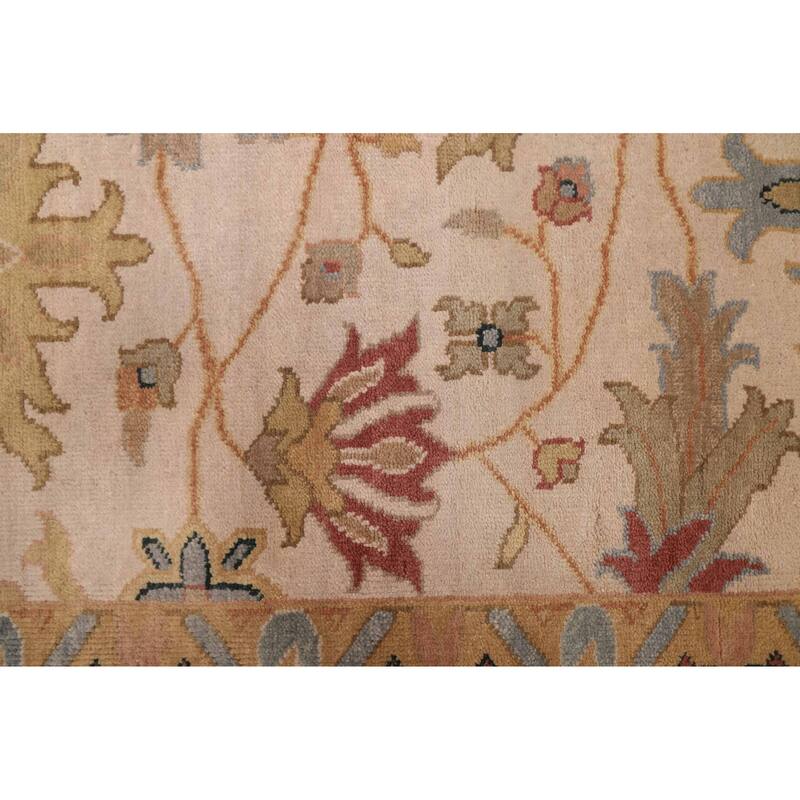 ECARPETGALLERY Hand-knotted Jules Serapi Ivory Wool Rug - 8'11 x 11'9