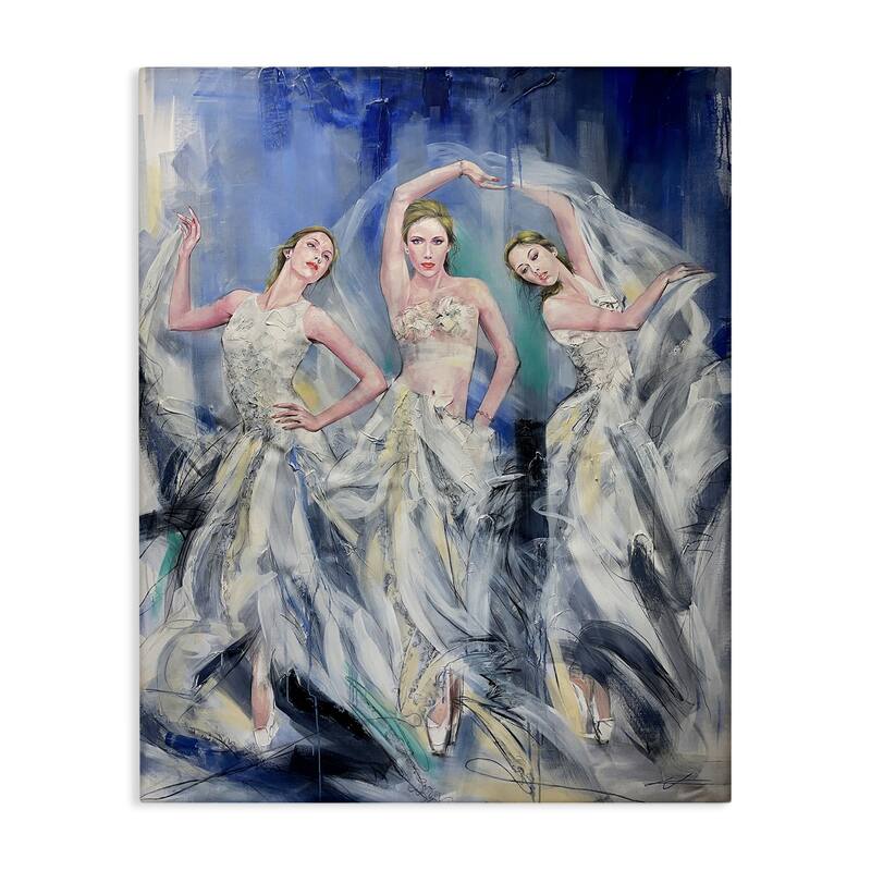 Stupell Fashionable Dancer Trio Canvas Wall Art Design By Lucille Lee - 16 x 20
