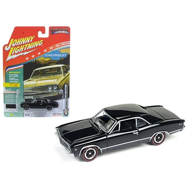 Shop 1967 Chevrolet Chevelle Gloss Black Muscle Cars Usa 1 64 Diecast Model Car By Johnny Lightning On Sale Overstock 25518962