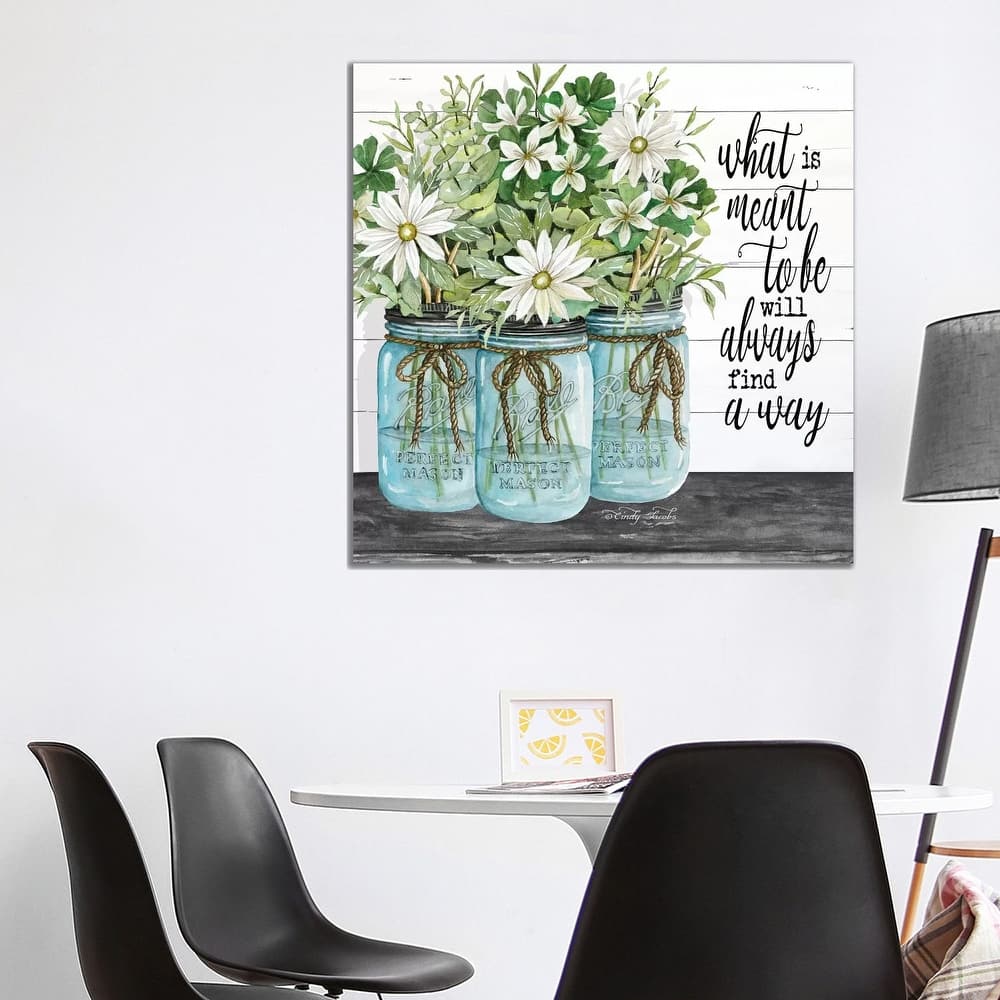 iCanvas "Blue Jars - What is Meant to Be" by Cindy Jacobs Canvas Print