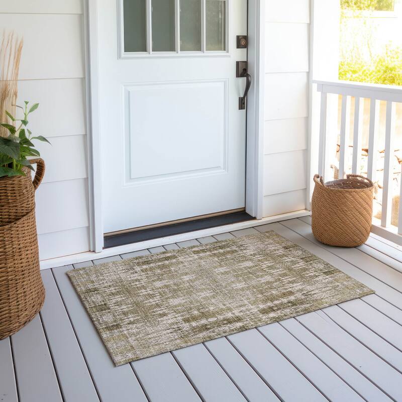 Machine Washable Indoor/ Outdoor Chantille Moroccan Boho Rug