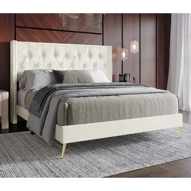 Homer Tufted Upholstered Platform Bed
