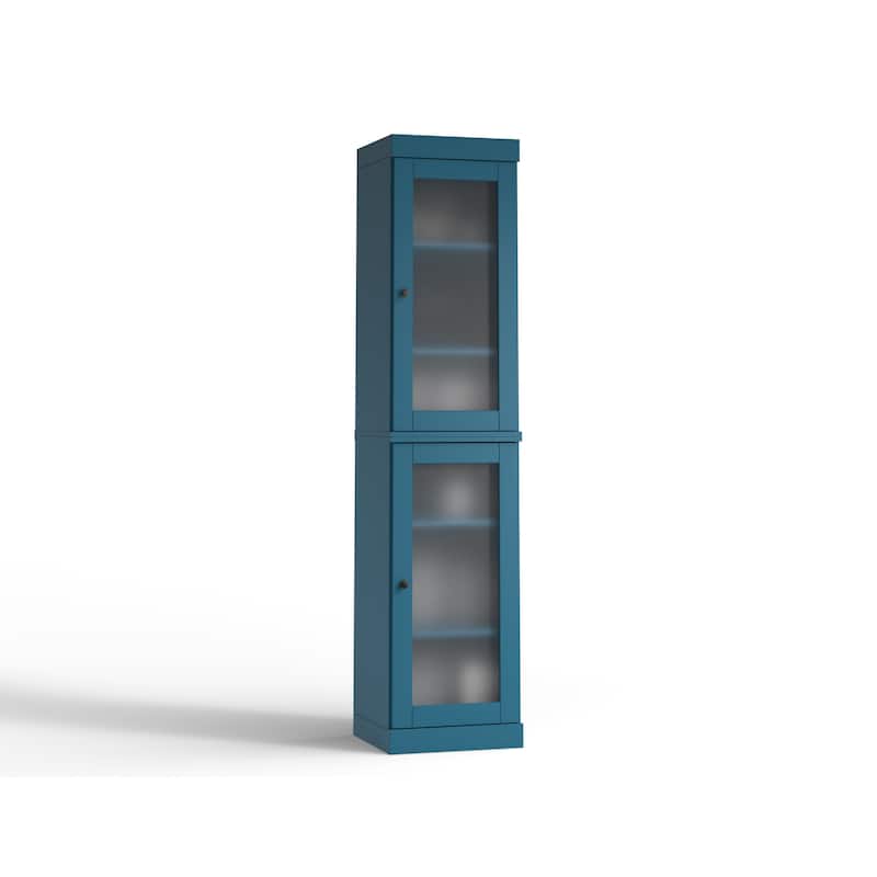 100% Solid Wood 16.5" Bathroom Cabinet with Optional Doors by Palace Imports