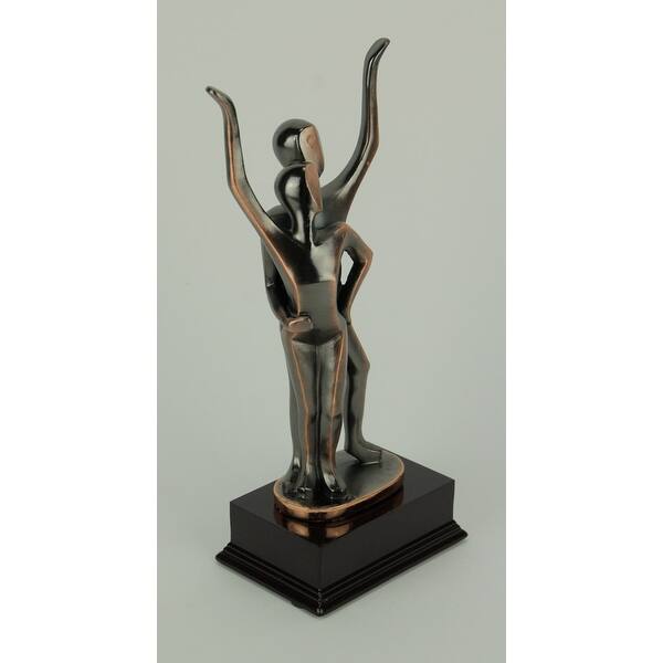 Shop Bronze Finish Dancing Couple Abstract Statue Dance Trophy