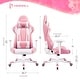 preview thumbnail 36 of 61, Homall Ergonomic Faux Leather Adjustable Swivel Office Gaming Chair
