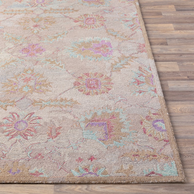 Canute Distressed Vintage Handmade Wool Area Rug