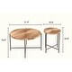 preview thumbnail 24 of 22, Crafted Wood Radial Pattern Coffee Table Set