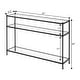 preview thumbnail 8 of 16, Convenience Concepts Royal Crest 3 Tier Glass Console Table