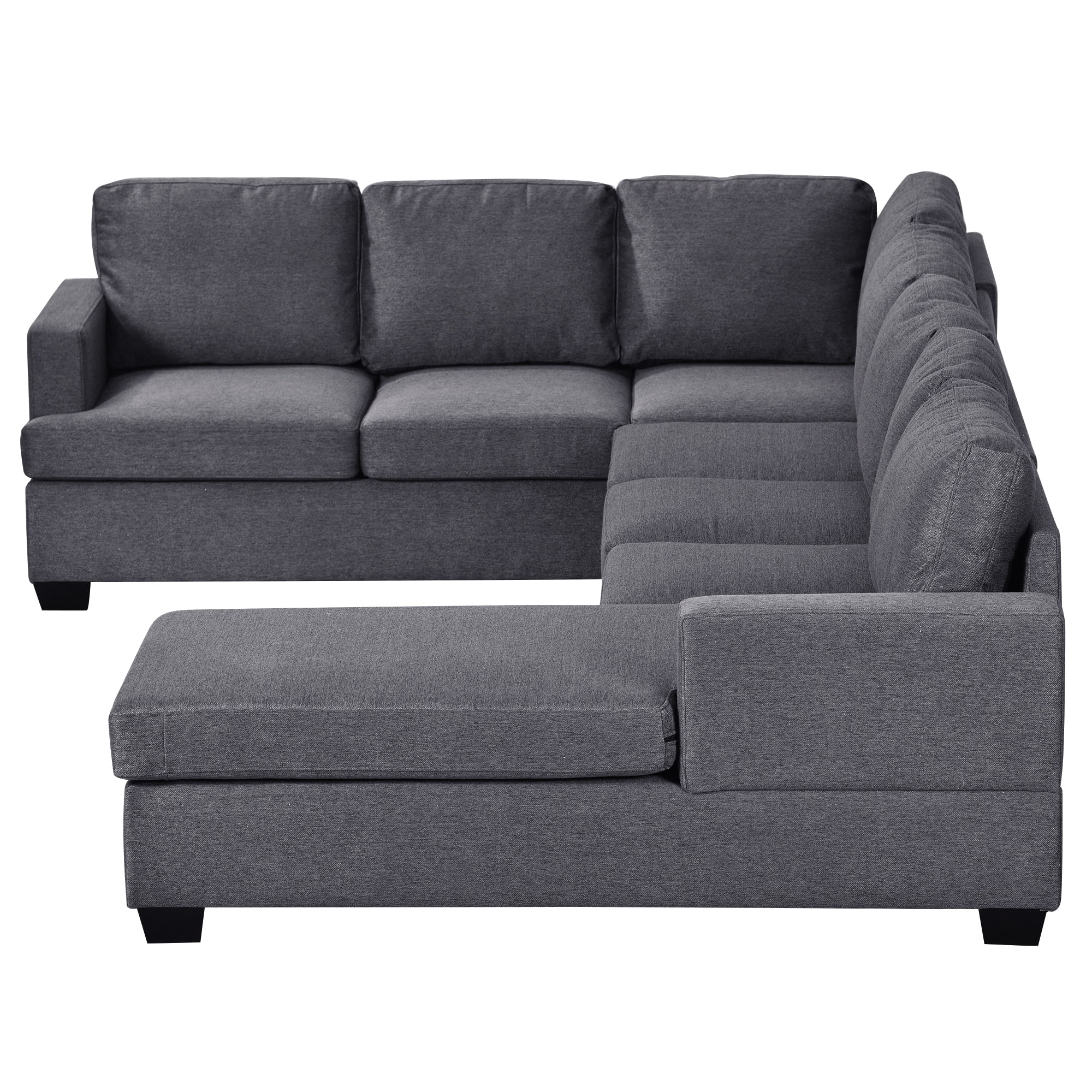 Oversized Living Room Sectional Sofa, Extra Wide Chaise Lounge Couches