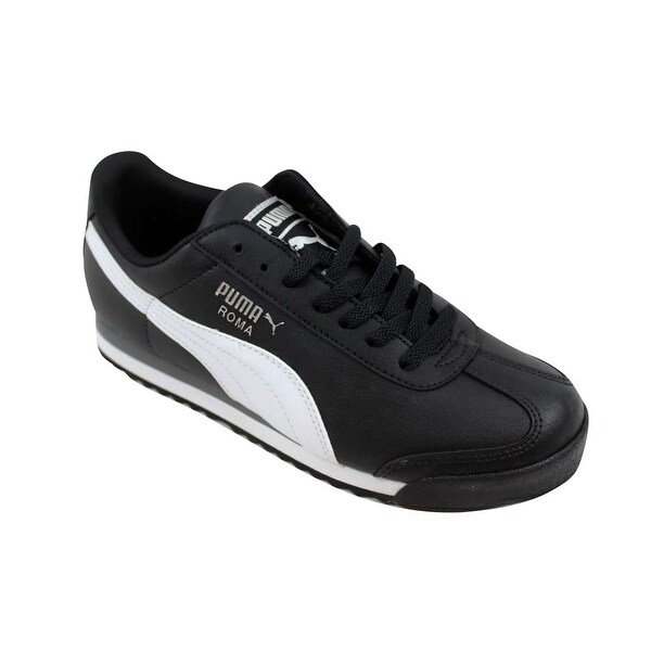 puma roma basic white black