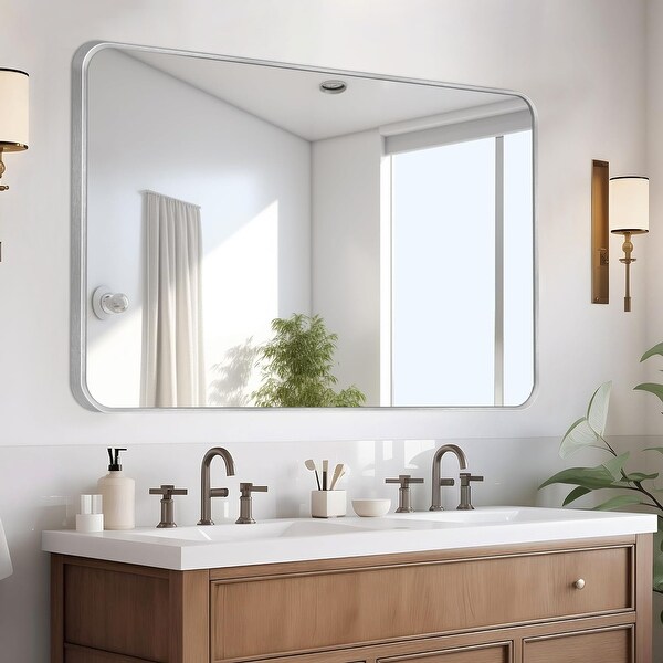 Wall Mount Bathroom Rectangle Vanity Mirror (Horizontal/Vertical