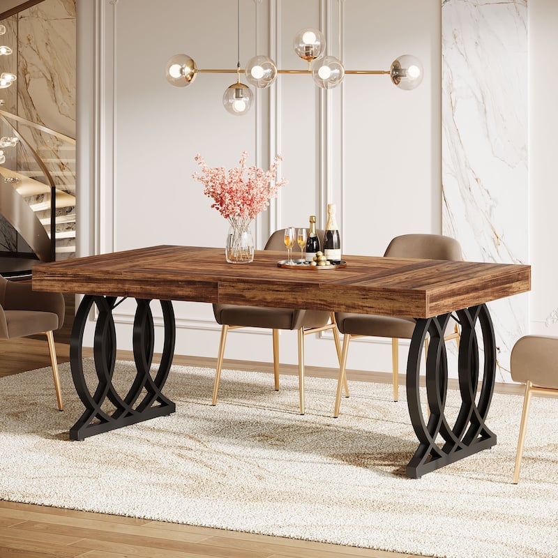 63-Inch Dining Table for 4-6