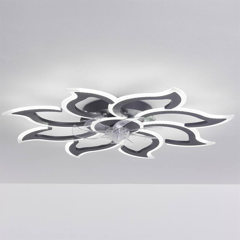 35.4" Ceiling Fan with Lights, Remote Control 3 Color Temperatures