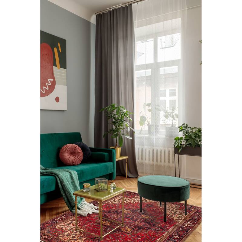 ECARPETGALLERY Hand-knotted Sarabi Red Wool Rug - 7'9 x 11'5