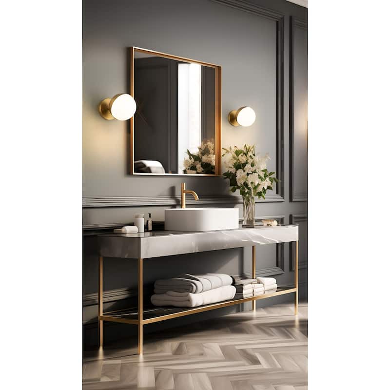 Z-Lite 7517-1S Realm Sphere 7" Tall Bathroom Sconce