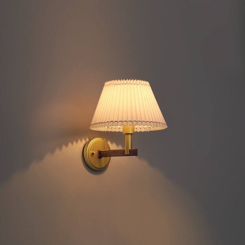 Acroma 1-light Modern Statement Sconce Fabric Wall Light - 11.4'' W * 12.5'' D * 12.8'' H