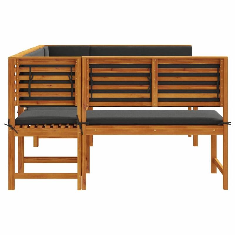 vidaXL Garden Bench Set Brown solid acacia wood - 20 x 35 x 30