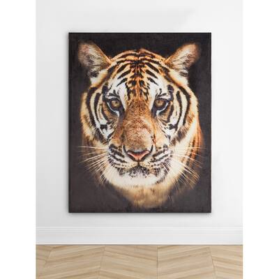 Tiger Photoreal Microplush Throw