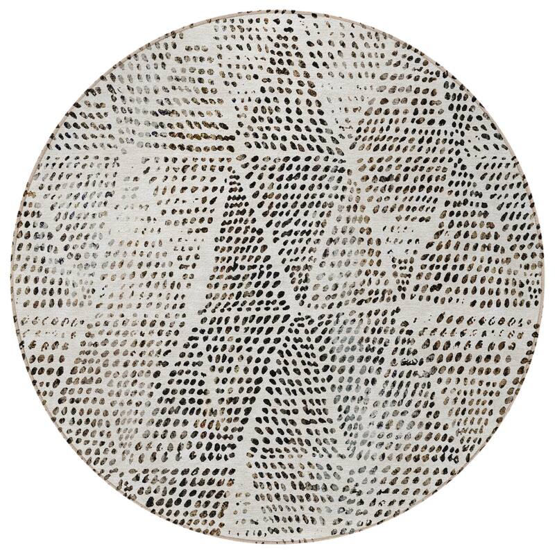 HomeRoots Geometric Transitional Rectangle Outdoor Rug