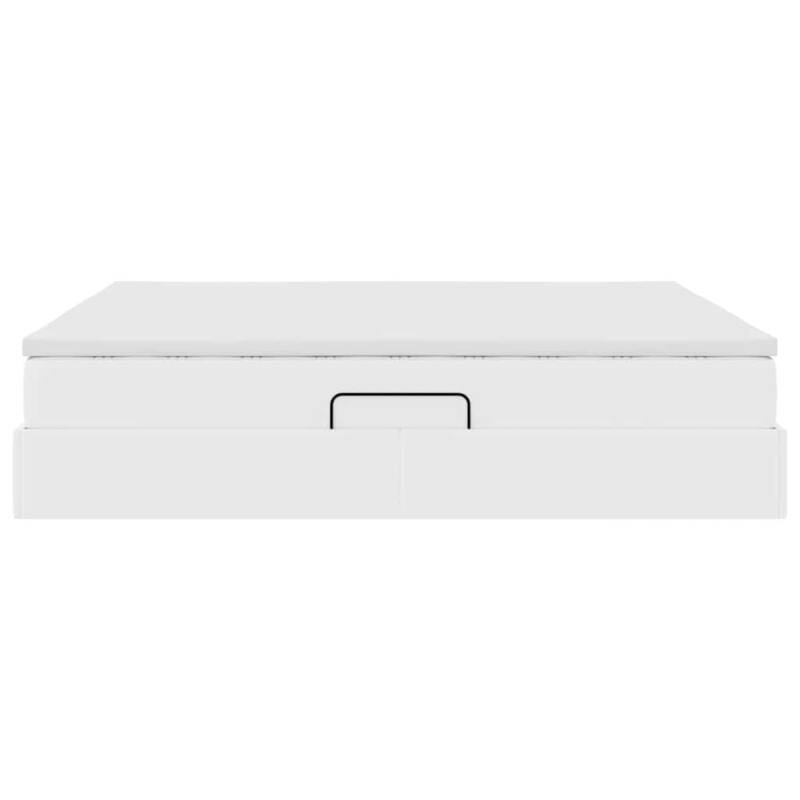 vidaXL Storage Bed with Mattress in Faux Leather