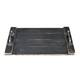 Farmhouse Noodle Board Rustic Wood Stove Top Cover with Handles - Black