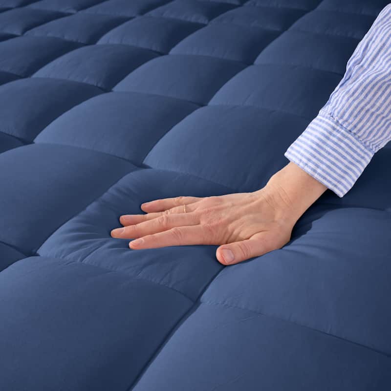 Bare Home Deep Pocket Cotton Top Mattress Pad