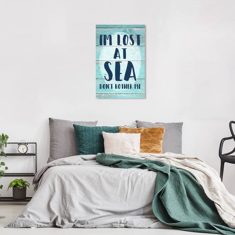 Wynwood Studio Canvas Nautical and Coastal Lost at Sea Green and Mint Green Nautical & Coastal Wall Art Canvas Print - 24 x 16